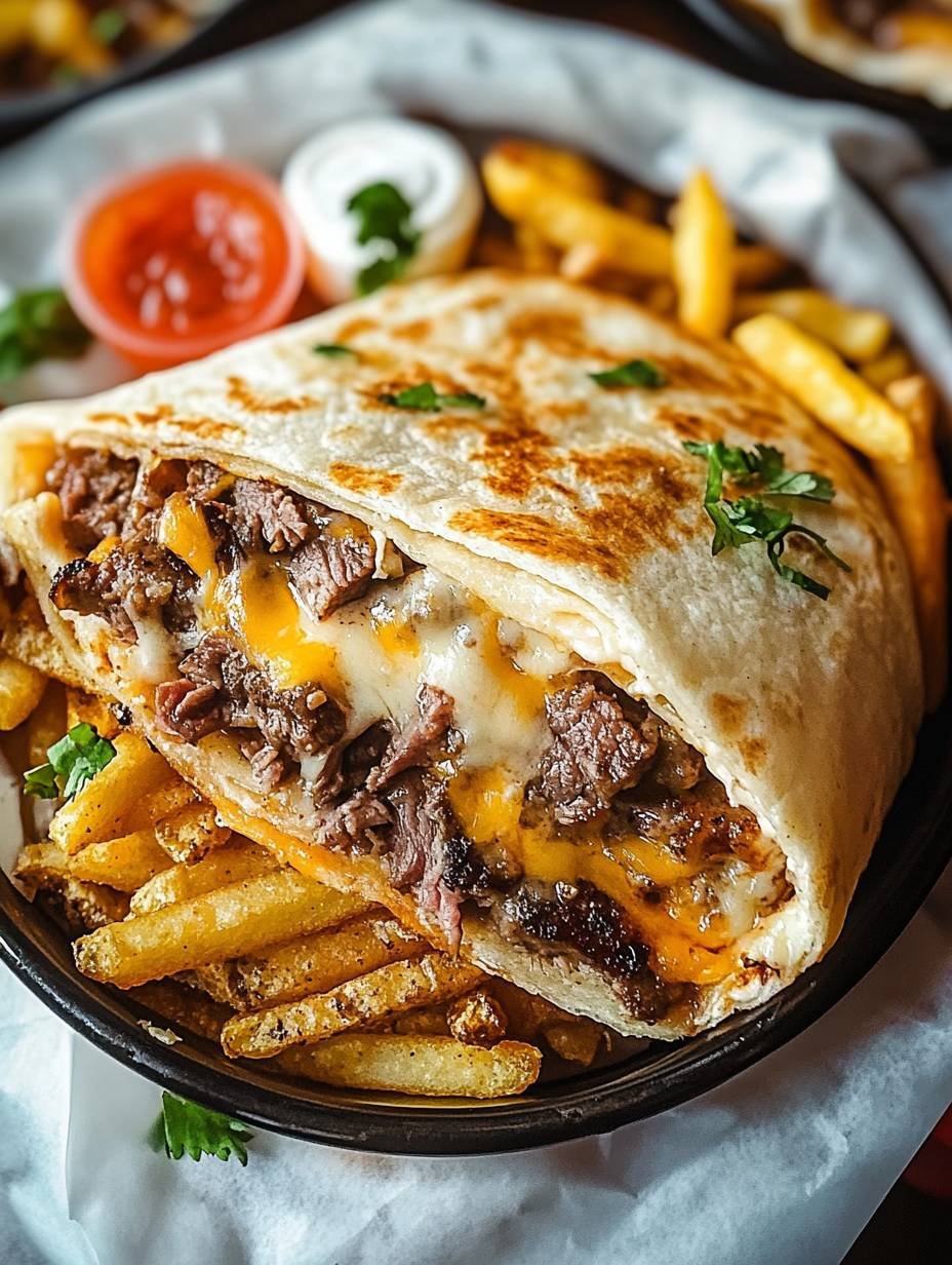 Steak and Cheese Burritos