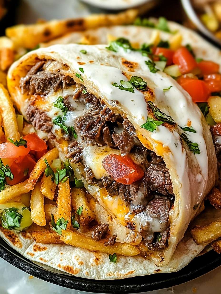 Steak and Cheese Burritos