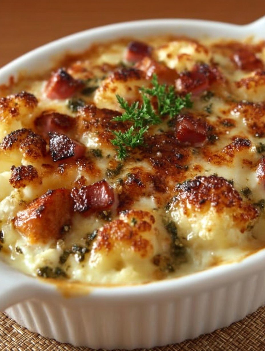 CHOU-FLEUR GRATINÉ AU POULET (ou DINDE) WW image 2