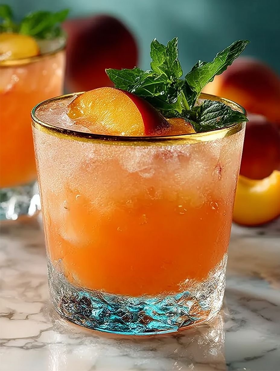 Cocktail Pêche Facile et Rafraîchissant Sans Alcool image 2