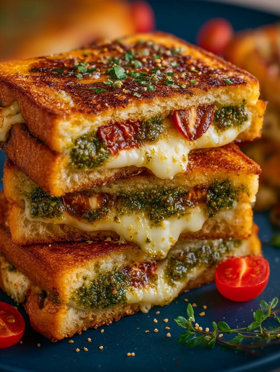 Croque-Monsieur Méditerranéen : La Recette Fondante à la Mozzarella et au Pesto Qui Sent le Soleil image 2