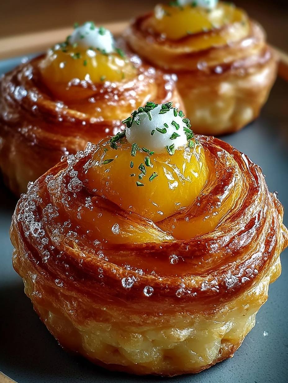 Cruffins tarte aux pêches faciles super bons image 2
