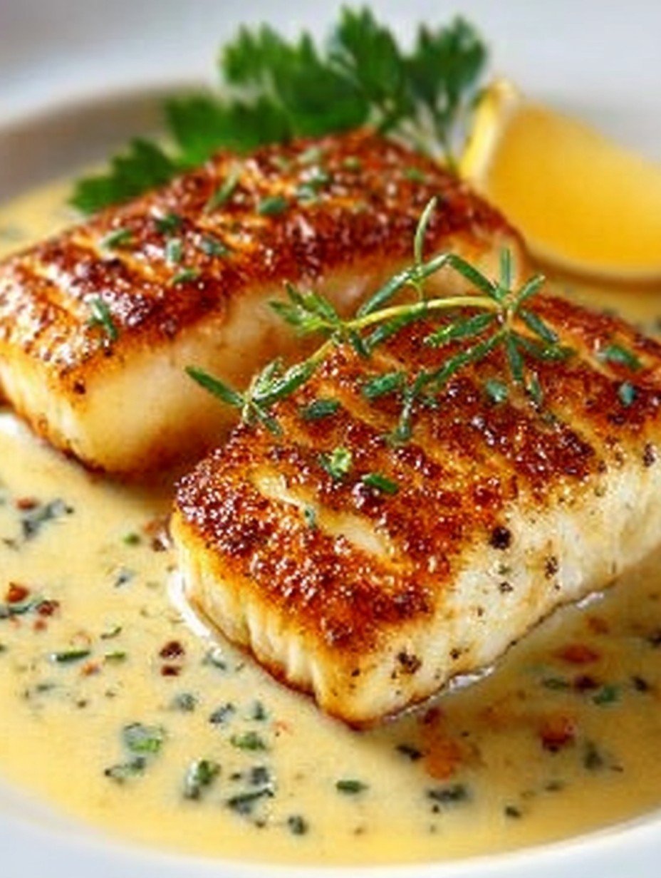 Filet de poisson sauce vin blanc image 2