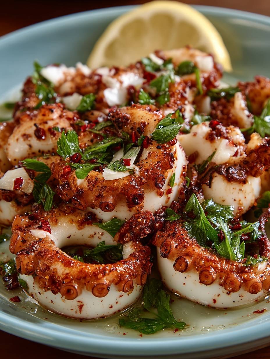 Gegrillter Knoblauch-Tintenfisch: Ein Geschmackserlebnis für Meeresfrüchte-Liebhaber! image 2