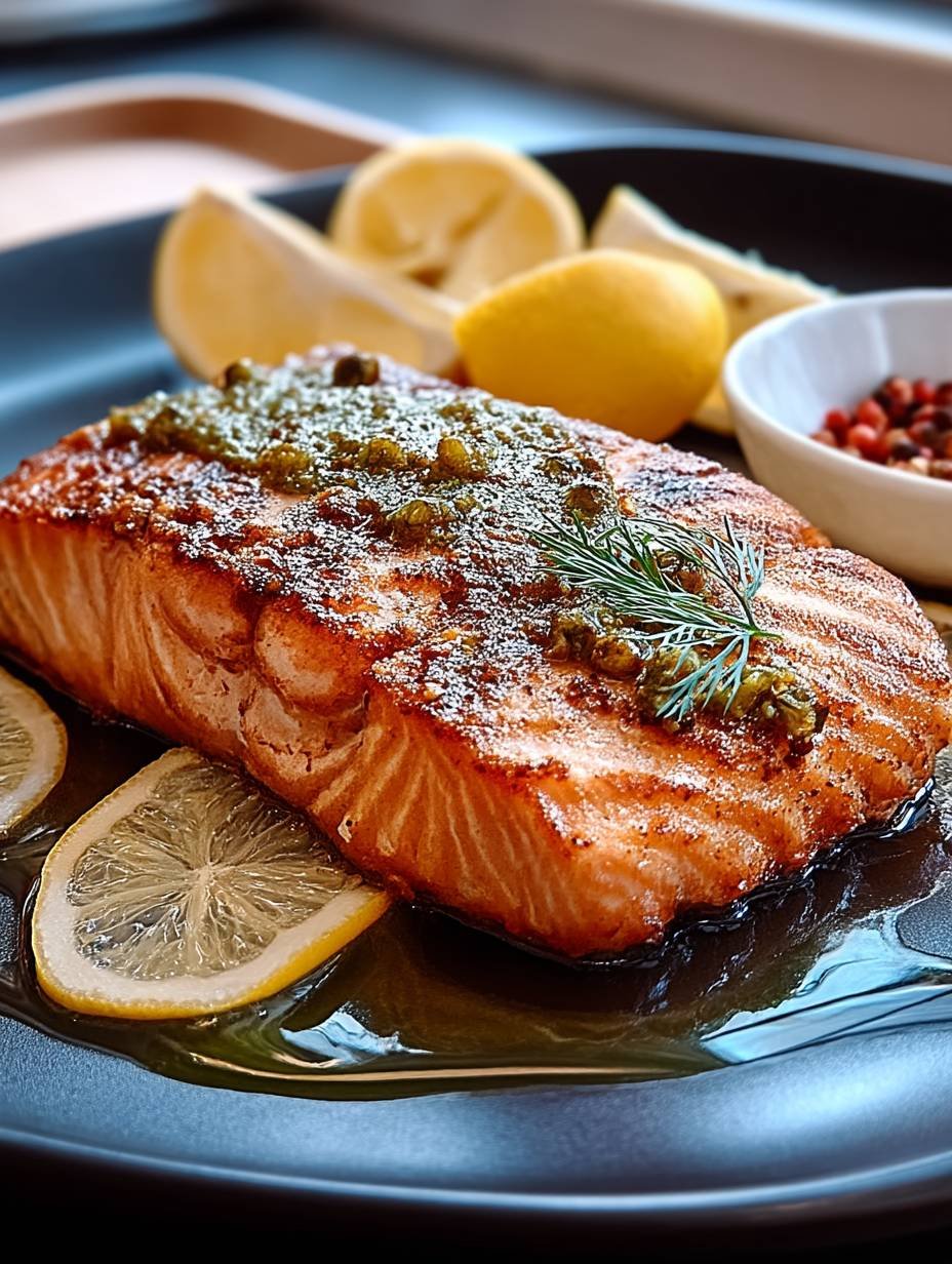 Köstliches und super saftiges Lachsfilet aus dem Ofen image 2