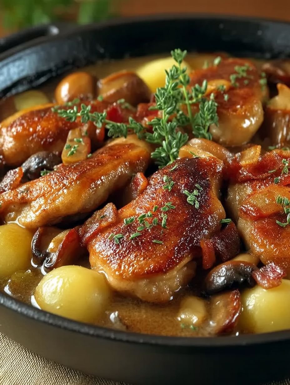 Lapin sauté chasseur à la cocotte image 2