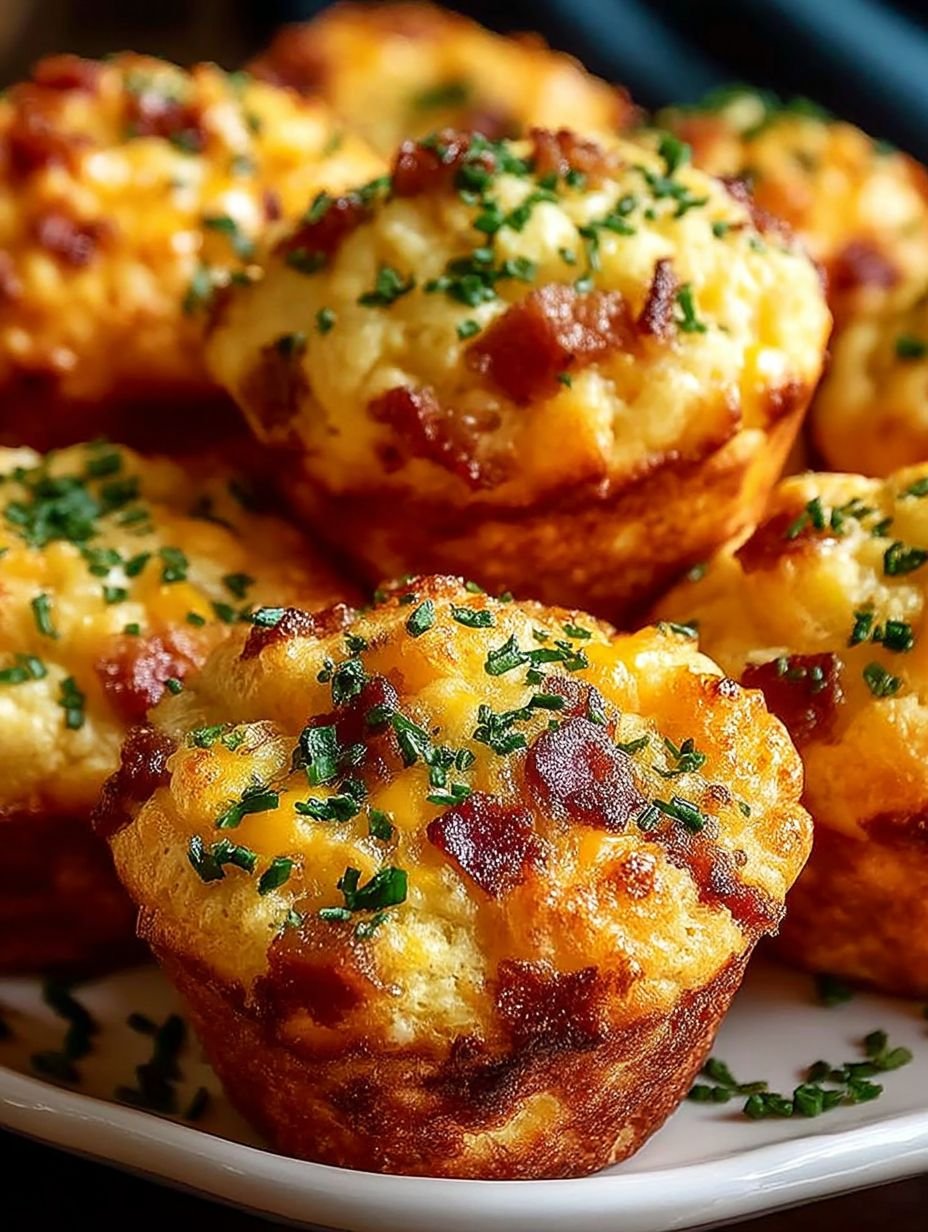 Muffins Salés au Bacon et Cheddar image 2
