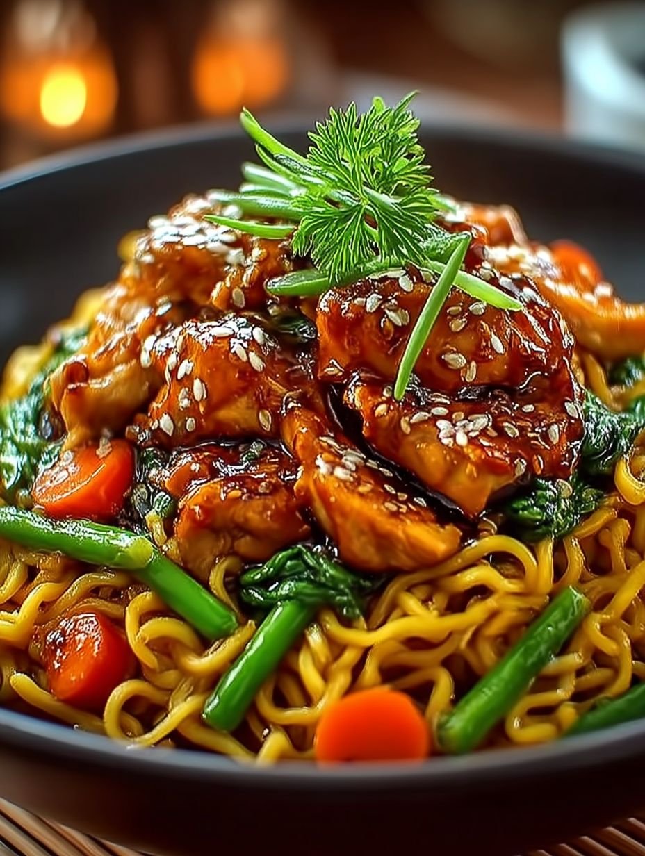 Nouilles Sautées au Poulet Caramélisé image 2