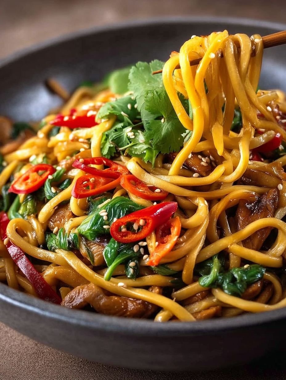 Nouilles sautées à la chinoise image 2