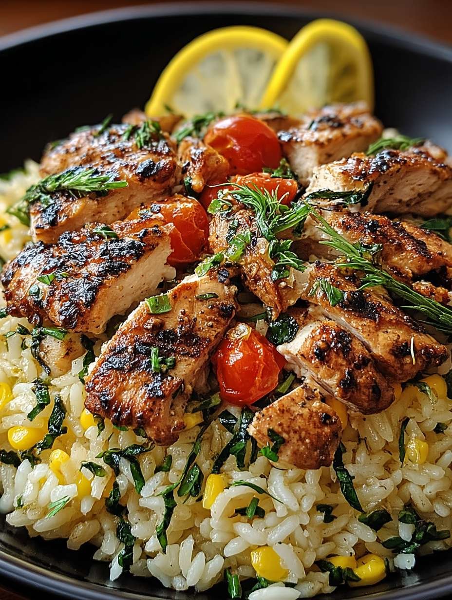 POULET GREC ET RIZ AU CITRON image 2
