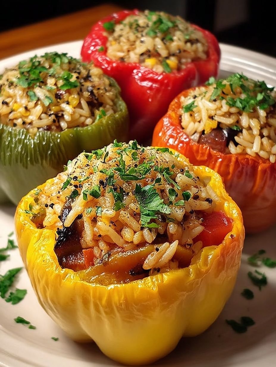 Poivrons Farcis Végétariens au Riz image 2