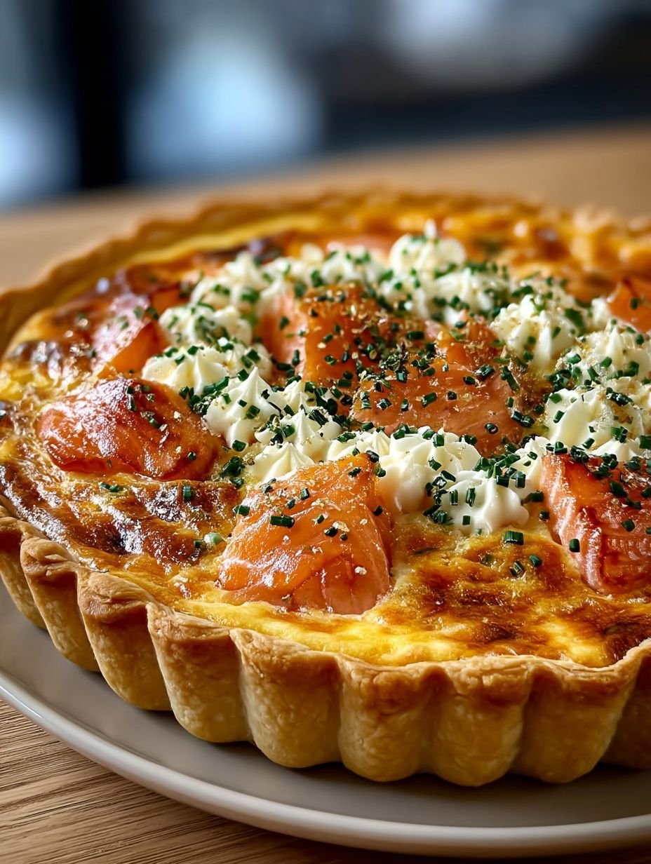 Quiche au Saumon Fumé et Boursin image 2