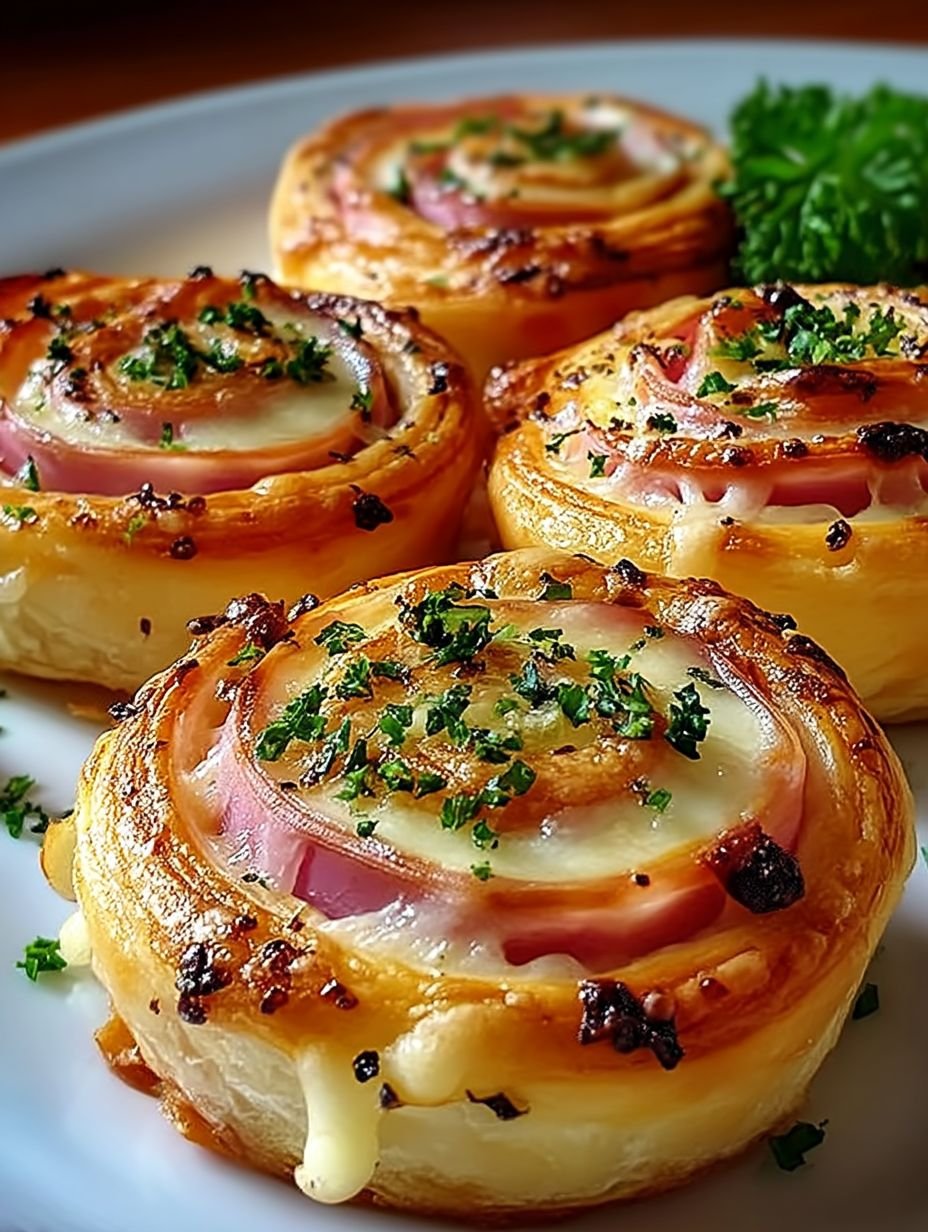 Roulés Feuilletés au Jambon et Fromage image 2