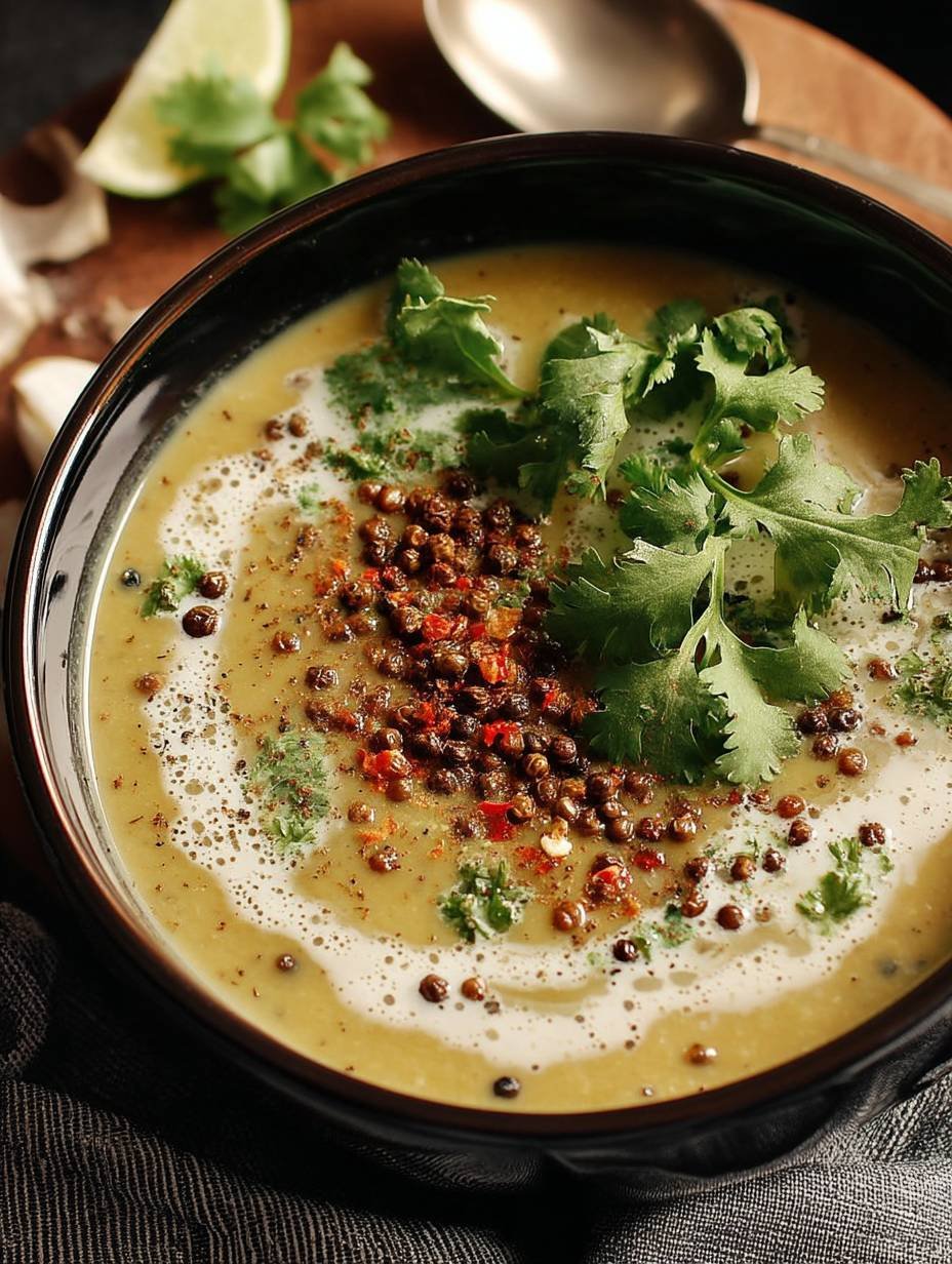 Soupe De Lentilles, Lait De Coco Et Épices image 2