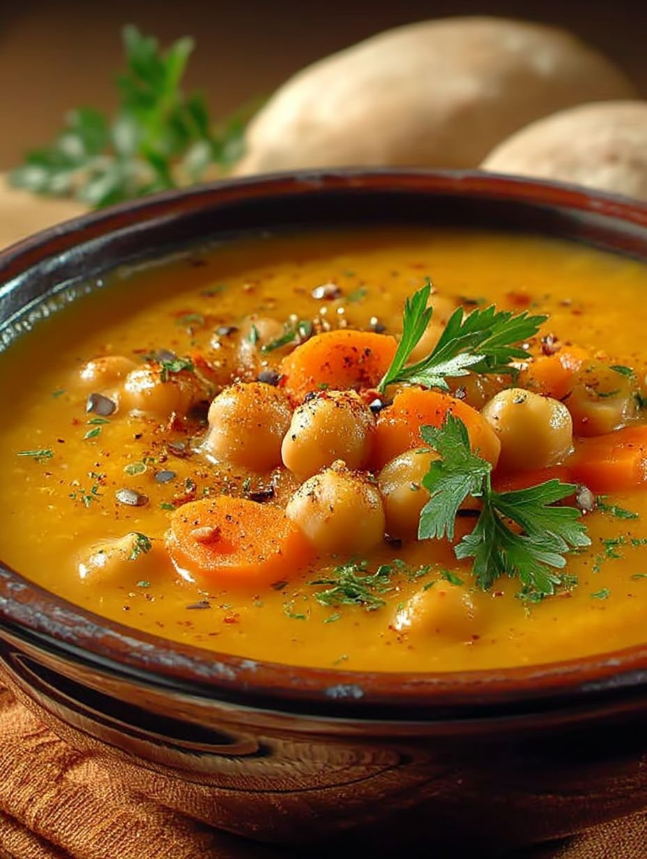 Soupe de Pois Chiches et Carottes à l'Orientale image 2