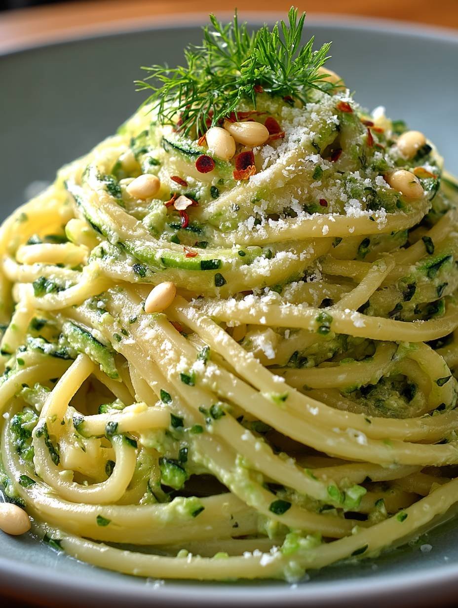 Spaghetti à la Crème de Courgette - Une recette légère, rapide et ultra crémeuse image 2