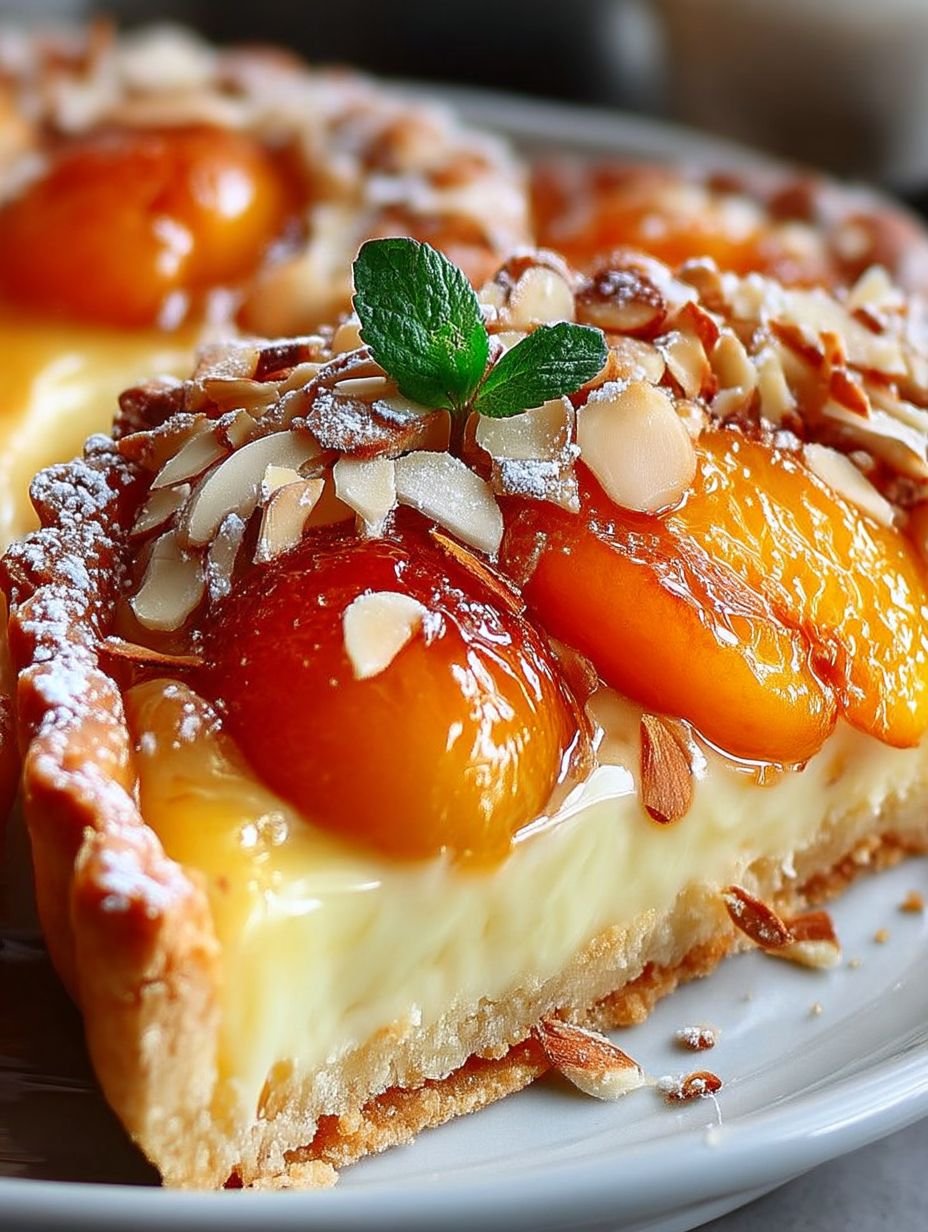 Tarte moelleuse abricots amandes image 2