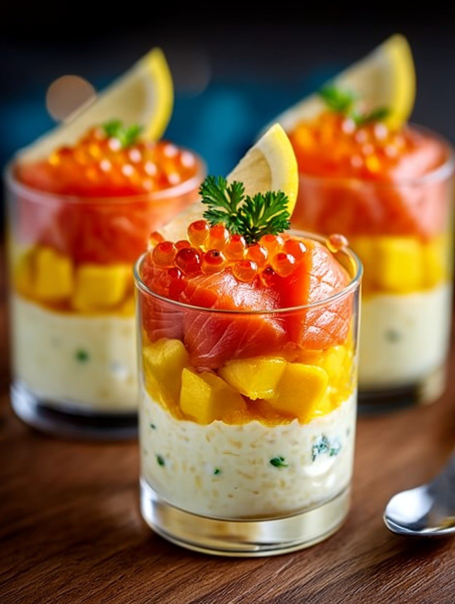 Verrines Saumon, Mangue et Crème Citronnée image 2