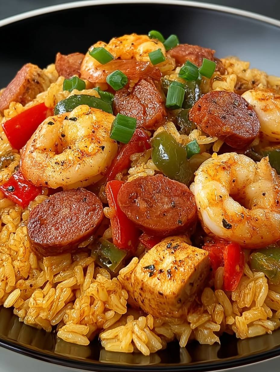 jambalaya poulet crevette chorizo image 2