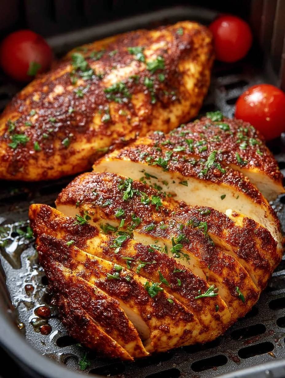 BLANC DE POULET À L'AIR FRYER: CUISSON RAPIDE ET SAVEURS EXPLOSIVES EN 8 MINUTES image 2