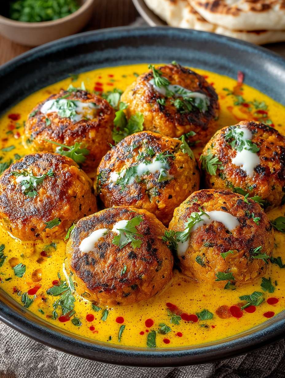 Boulettes Végétales de Carottes & Pois Chiches avec Sauce Coco Curry Recette Gourmande image 2