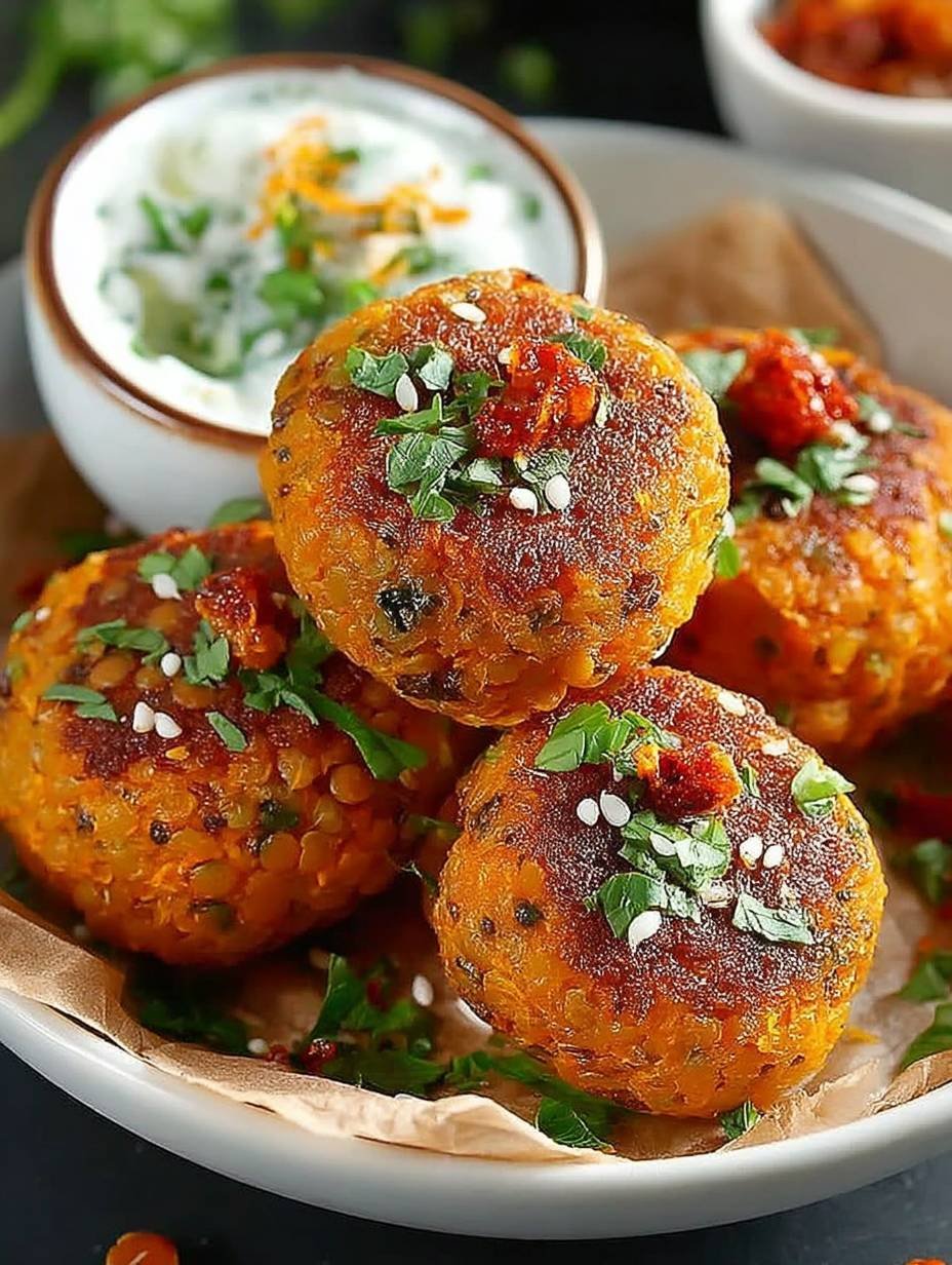 Boulettes lentilles corail patate douce image 2