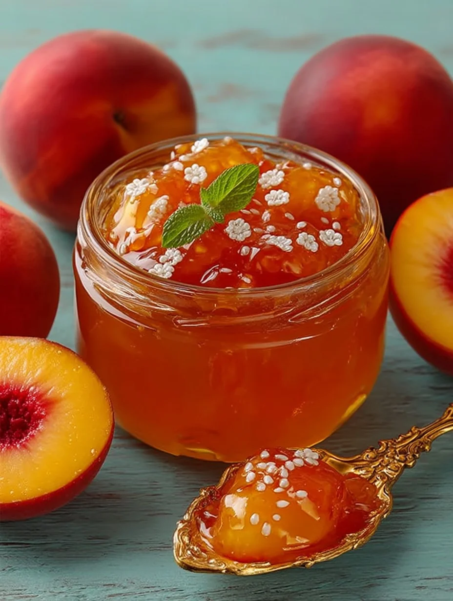 Confiture de pêche maison faible en sucre image 2