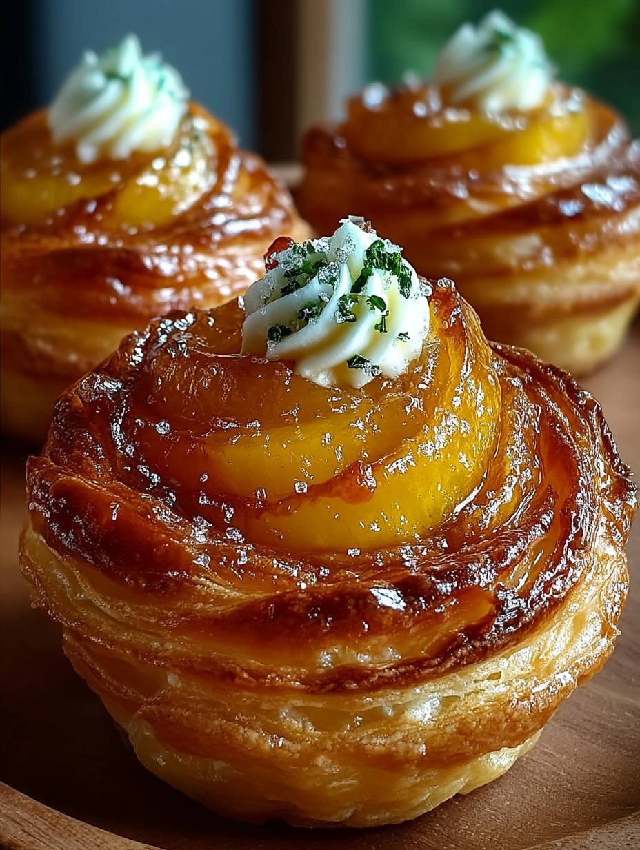 Cruffins tarte aux pêches faciles super bons image 2