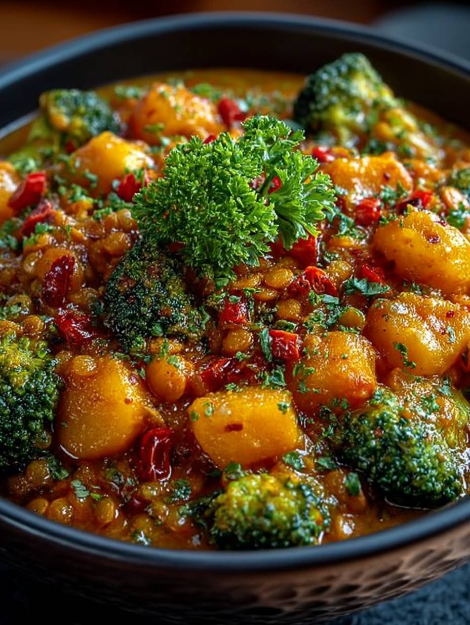Curry de Brocoli aux Lentilles Corail image 2