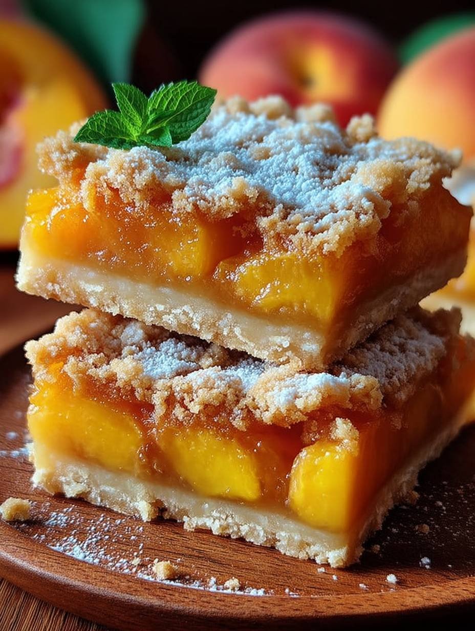 Heavenly Summer Peach Bars image 2