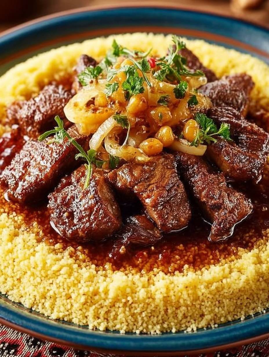 Le vrai Couscous Tfaya à l'agneau image 2