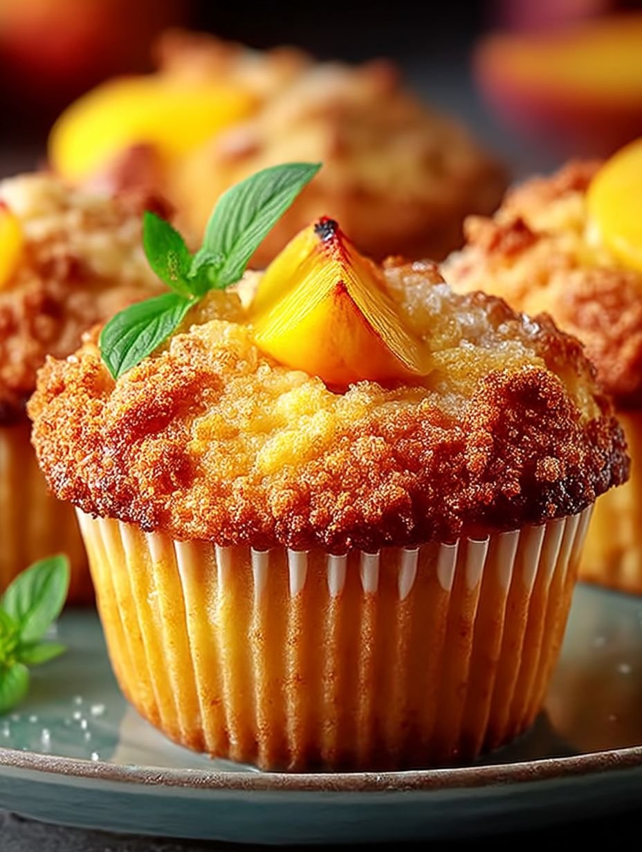 Moist Peach Muffins image 2