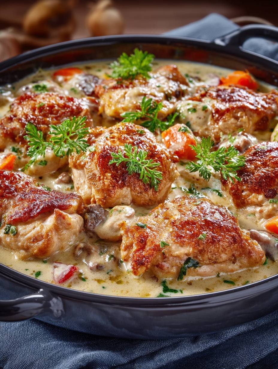 RECETTE DE FRICASSÉE DE VOLAILLE À L'ANCIENNE IDÉAL POUR NOËL image 2