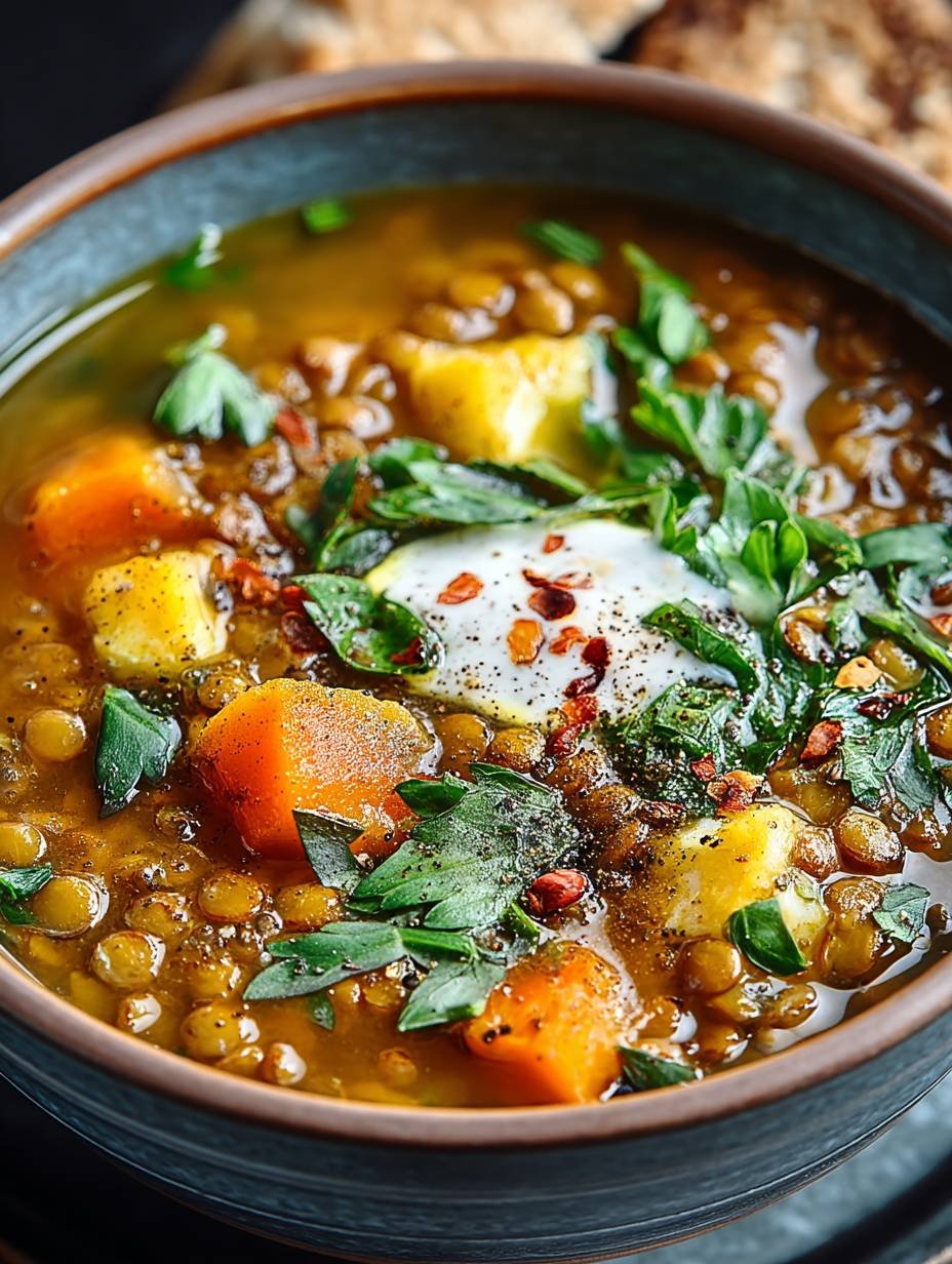 SOUPE ANTI-INFLAMMATOIRE AUX LENTILLES image 2