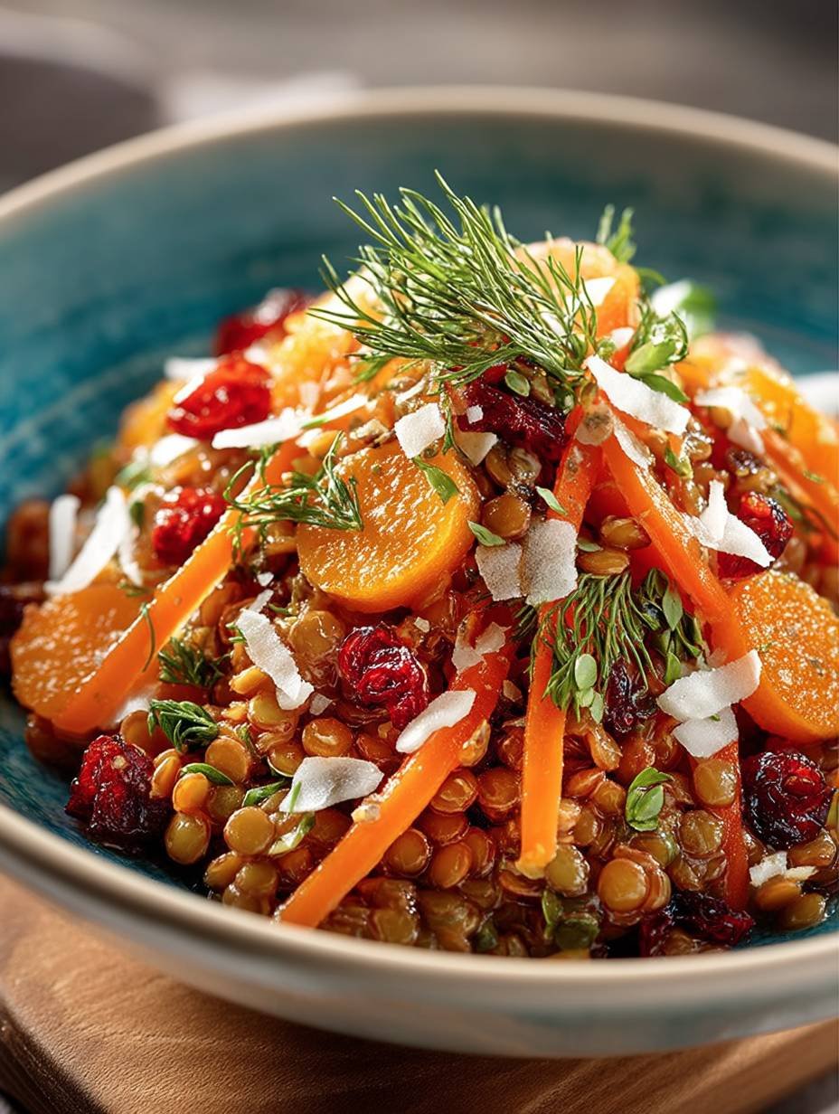Salade Lentilles Corail Carottes image 2