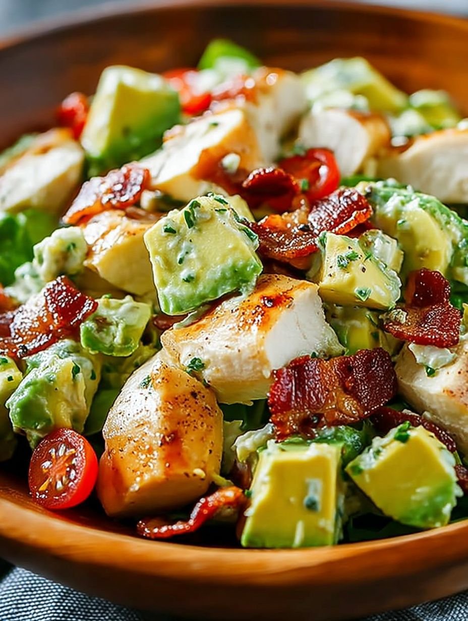 Salade de poulet avocat bacon image 2