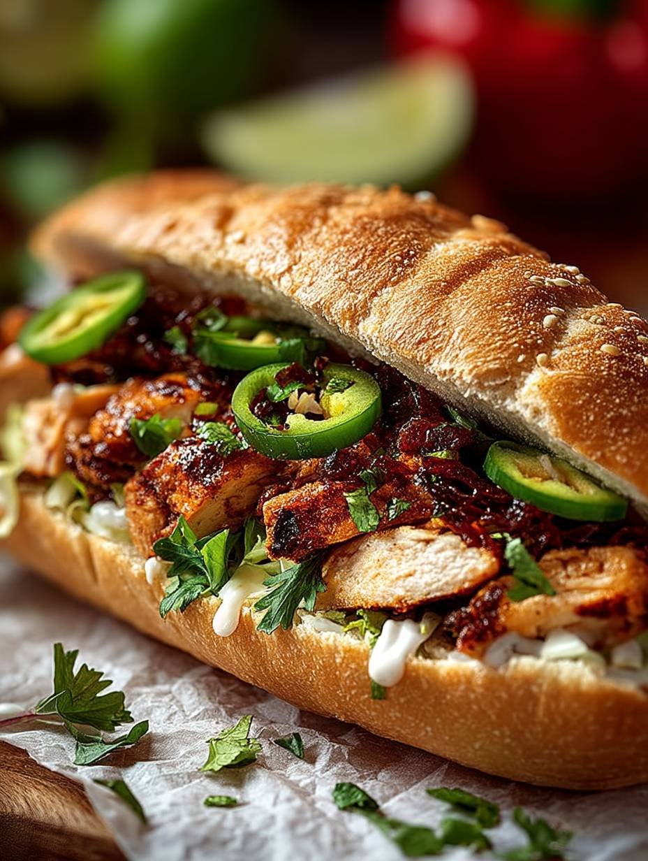 Sous Marins Poulet BBQ Blanc : La Recette Facile et Délicieuse image 2