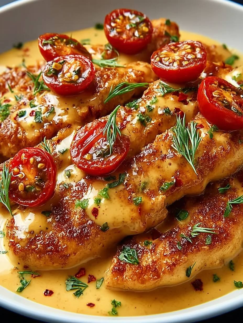 Aiguillettes de Poulet, Sauce Crémeuse au Chorizo image 2