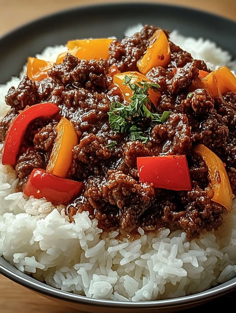 Bol Boeuf Poivron Riz image 2