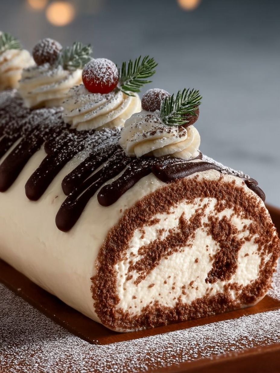 Bûche de Noël Façon Tiramisu : Un Dessert Gourmand et Festif pour les Fêtes image 2