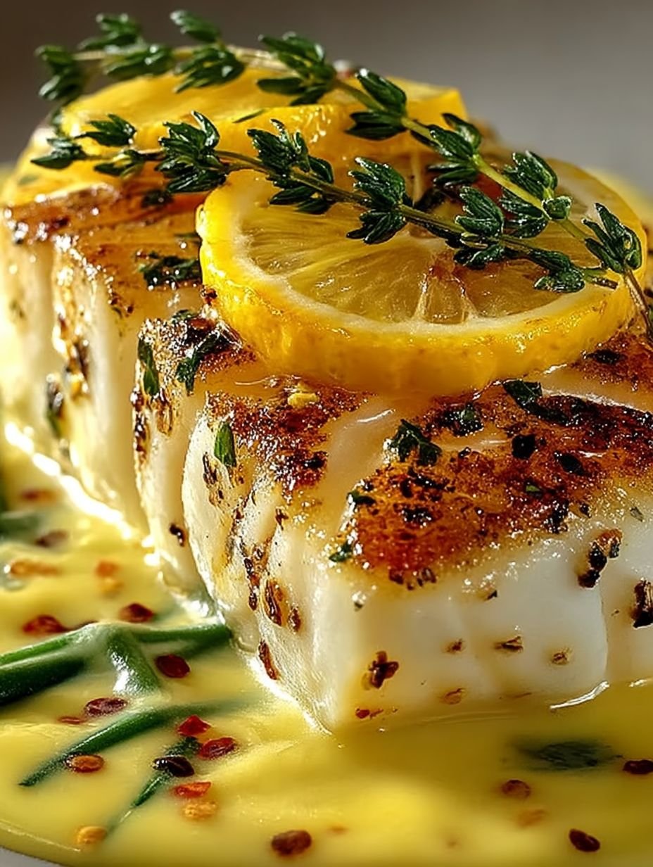 Cabillaud au Four à la Moutarde et Crème Citronnée : Un Plat Léger et Savoureux image 2