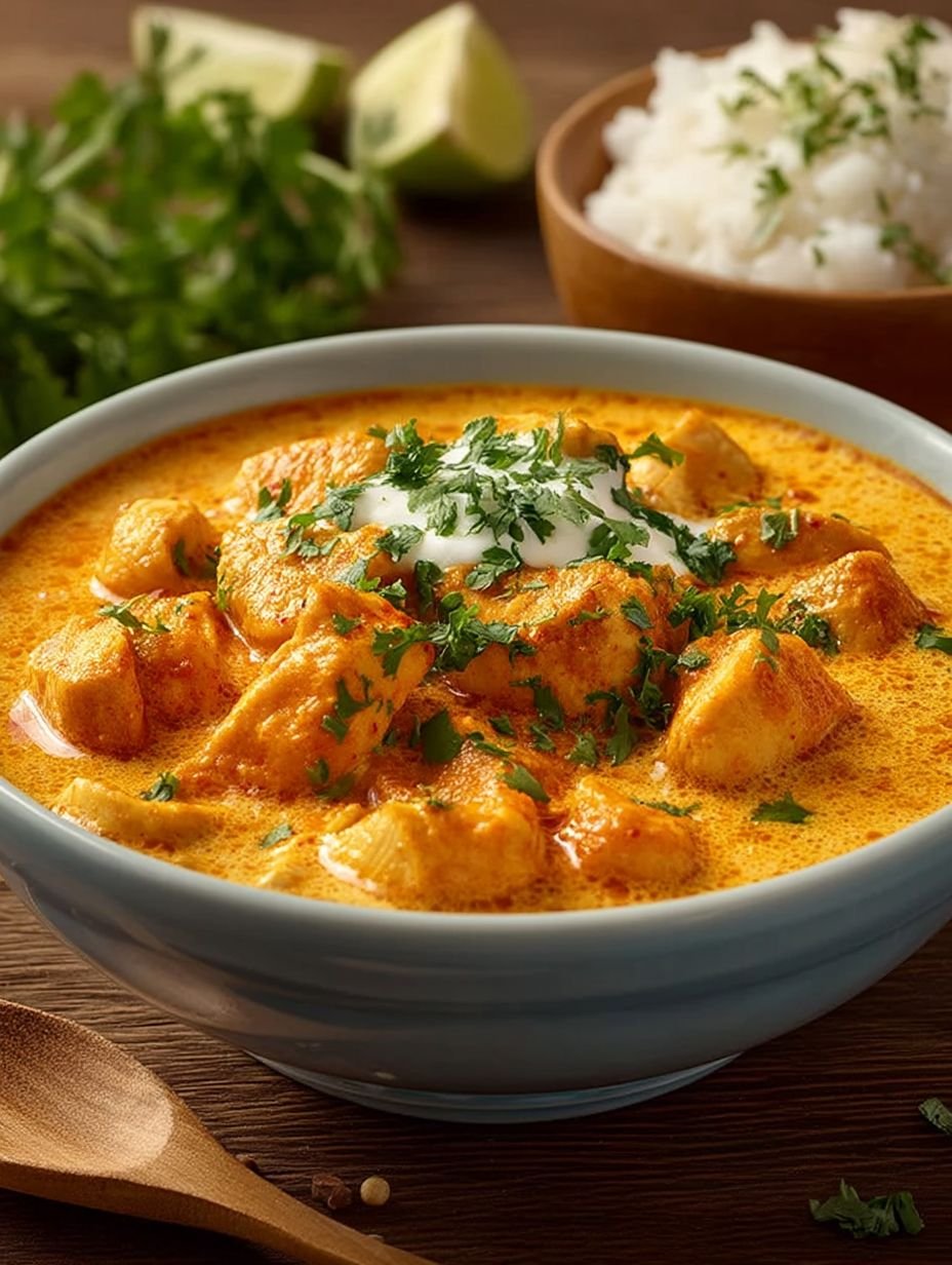 Curry de Poulet Crémeux au Yaourt : Recette Facile et Savoureuse image 2