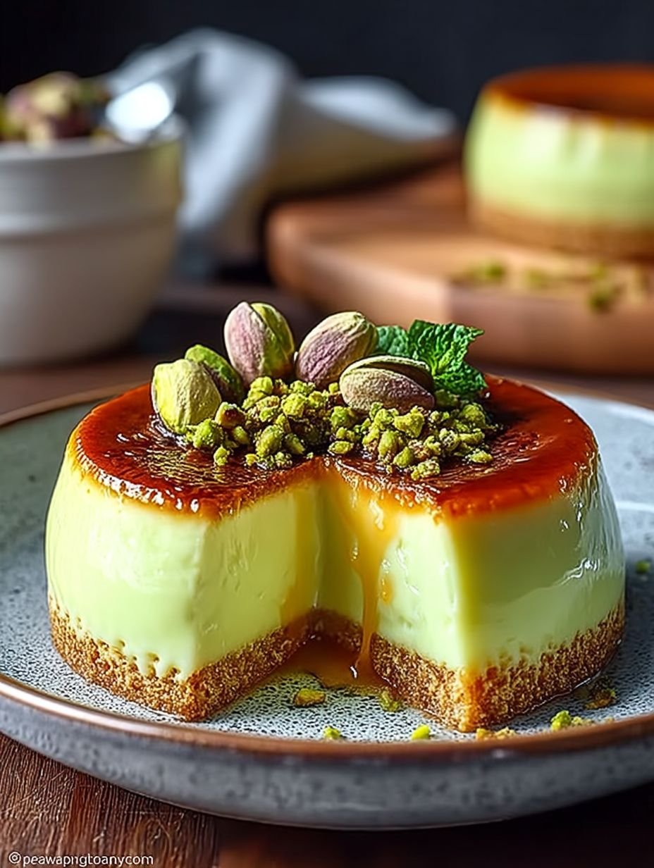 Flan Pistache Maison : Une Douceur Crémeuse à Déguster Sans Modération image 2