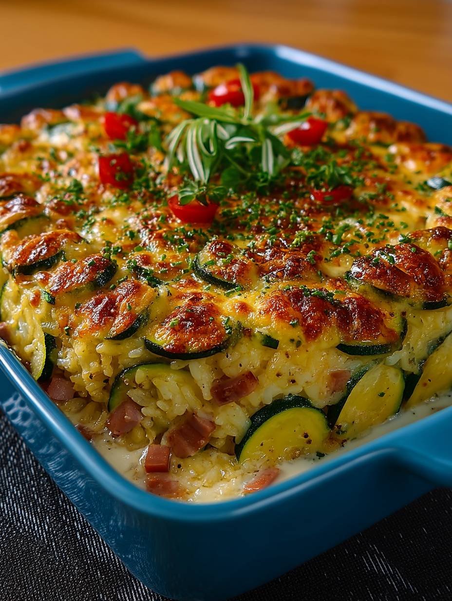 Gratin de Courgettes, Jambon et Riz - Recette Familiale image 2