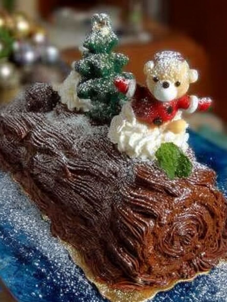 La Traditionnelle Bûche de Noël à La Ganache Chocolat image 2