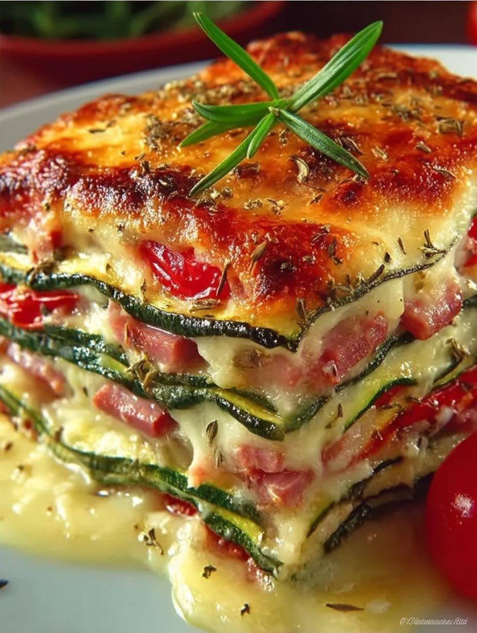 Lasagnes de Courgettes au Jambon : Légères, Fondantes et Sans Pâte image 2
