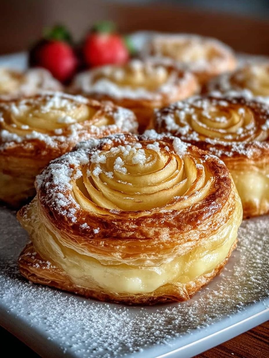 Roulés Feuilletés aux Pommes en 10 Minutes : Recette Simple pour un Dessert Savoureux image 2