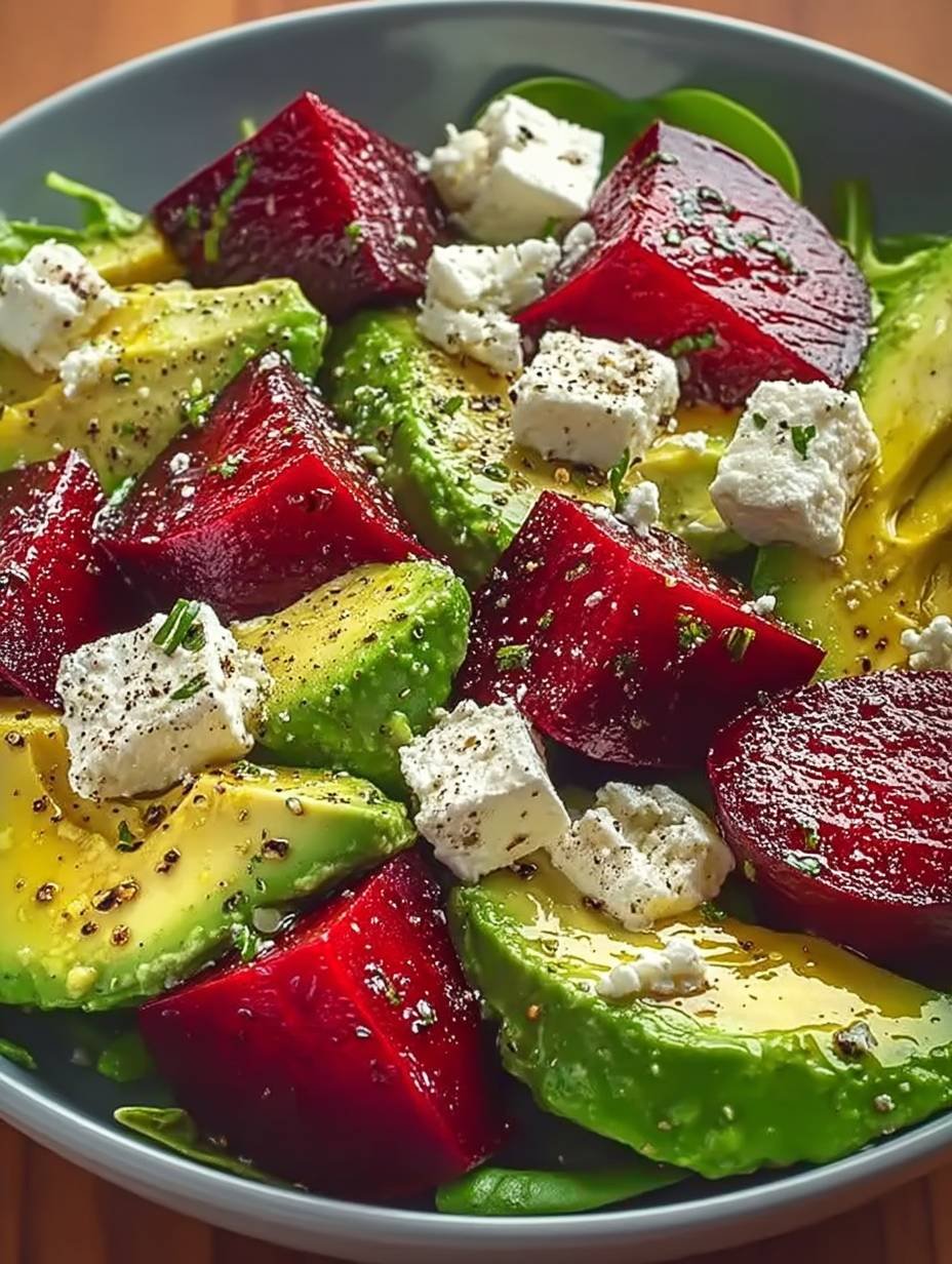 Salade betteraves, avocat et feta : fraîche, colorée et facile image 2
