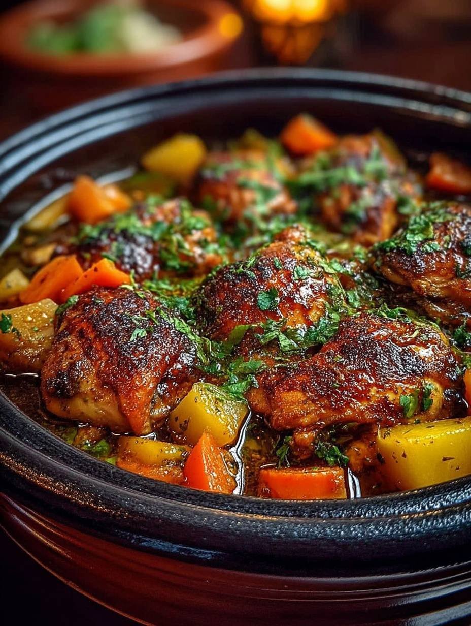 Tajine de Poulet aux Épices : Recette Simple et Savoureuse pour Dîner 🍗✨ image 2