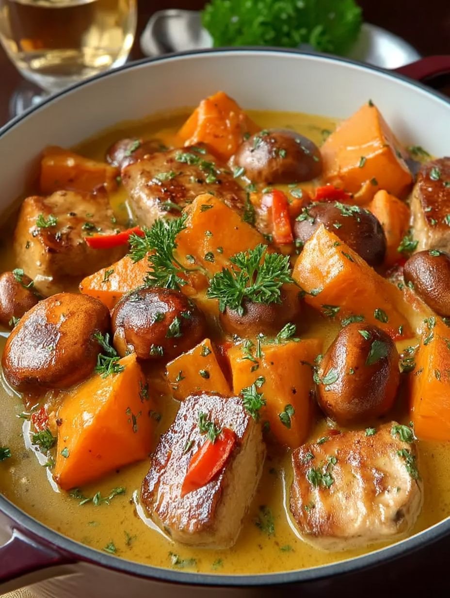 Blanquette de Dinde aux Marrons et Potiron: Une Variante Originale du Classique image 2